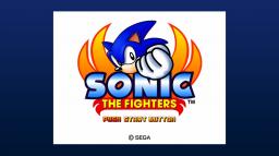 Sonic the Fighters Title Screen